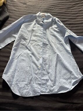 Paul Stuart Light Blue Pinstripe Dress Shirt